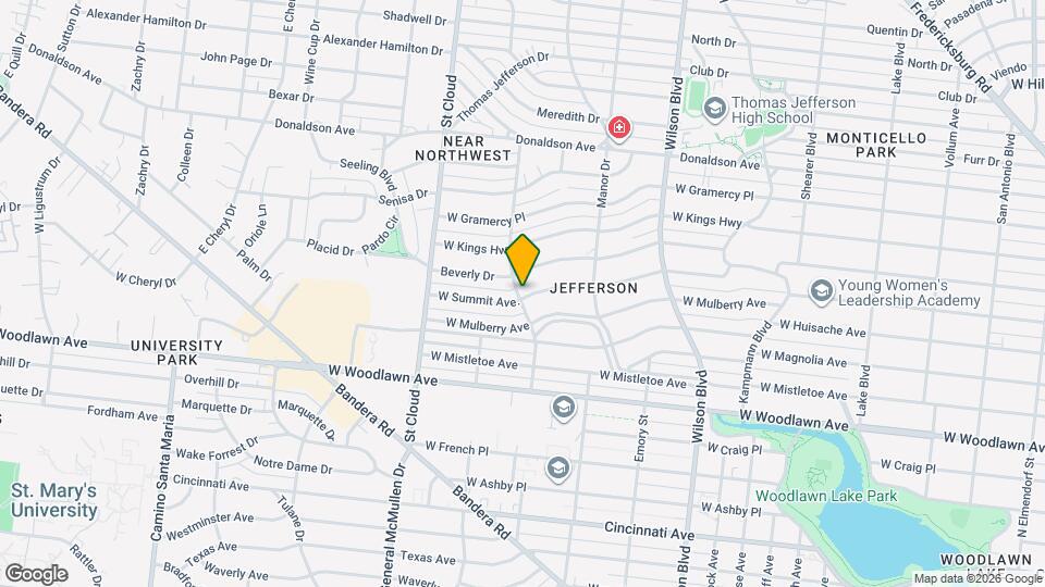 2551 W Summit Ave. Map and Location Details