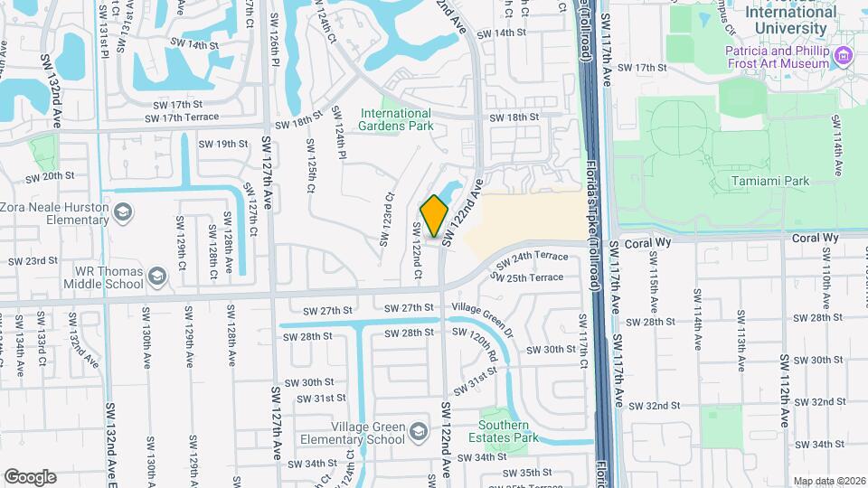 12241 SW 24th Terrace Map and Location Details