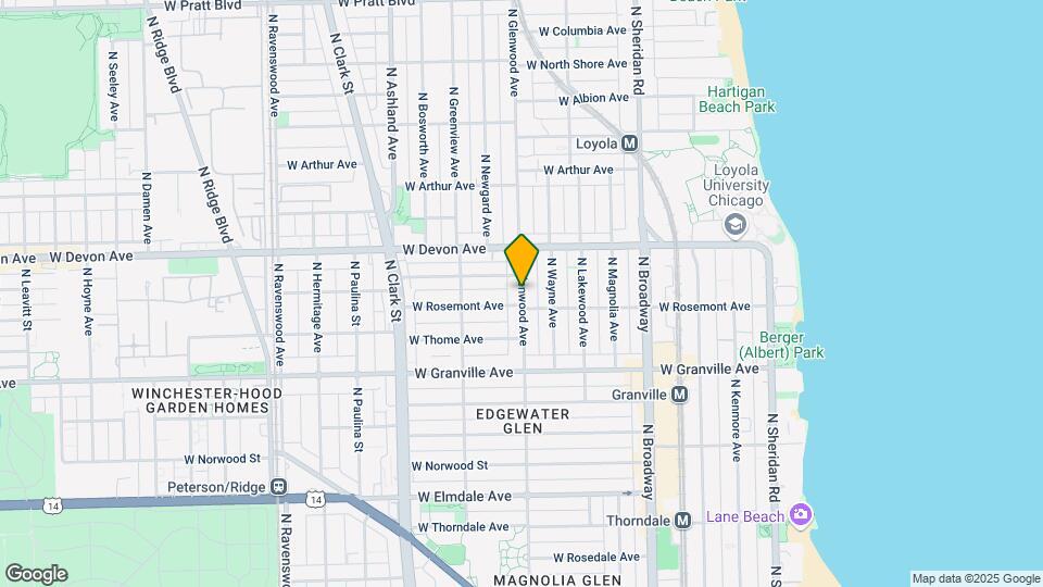 6308 N Glenwood Ave Mapa y Detalles de la Ubicación