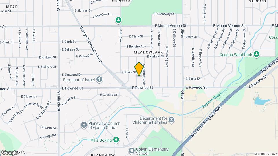 2322 S Broadview St Map and Location Details