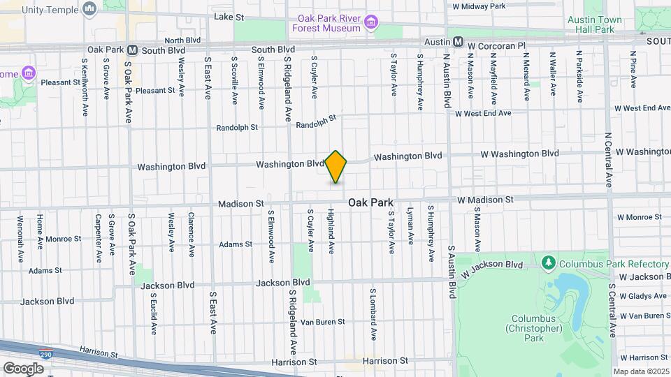 431 S Harvey Ave Map and Location Details