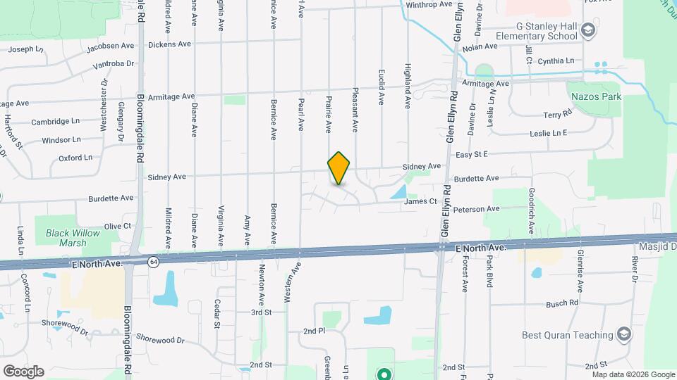 1284 Prairie Ave Map and Location Details