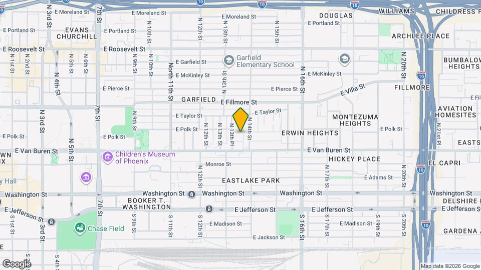 1337 E Polk St Map and Location Details