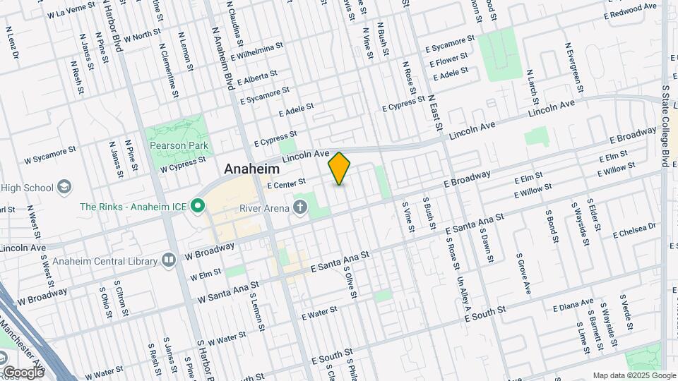 129 S Melrose St Map and Location Details