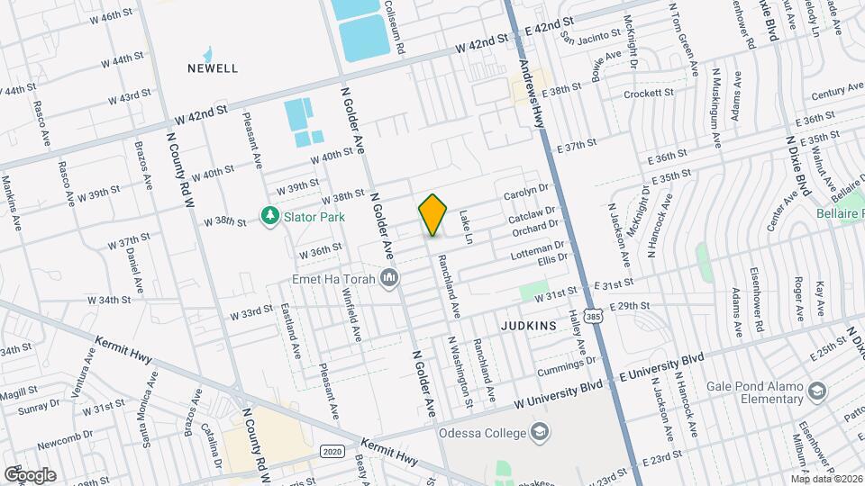 3504 N Washington St Map and Location Details