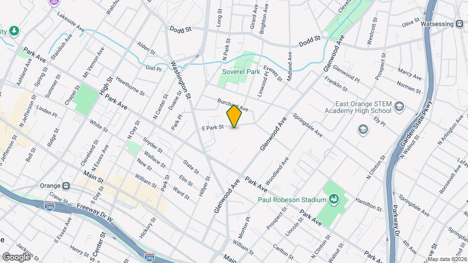 43 E Park St Map and Location Details