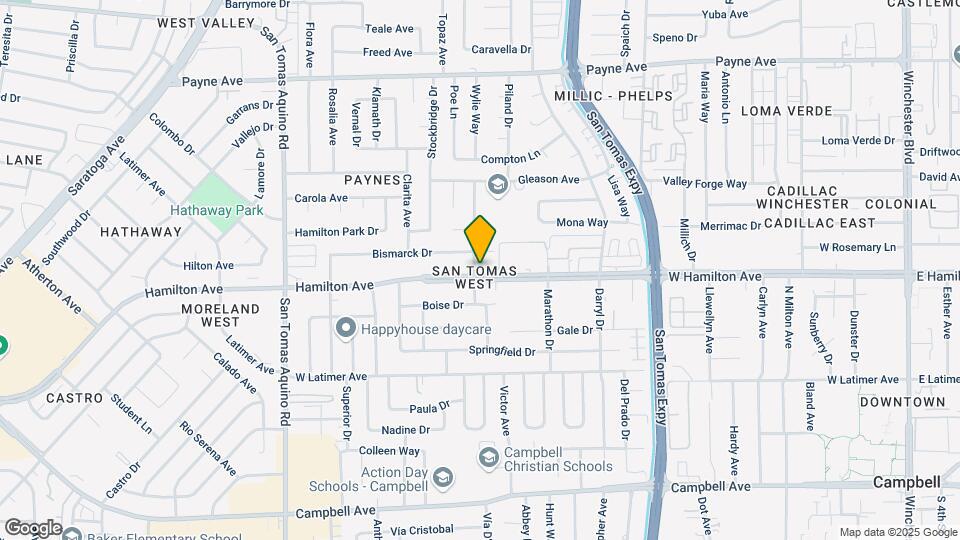 1053 W Hamilton Ave Map and Location Details