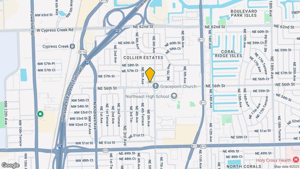 5606 NE 5th Terrace Map and Location Details