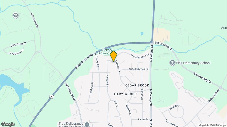 1339 Sanders St Map and Location Details