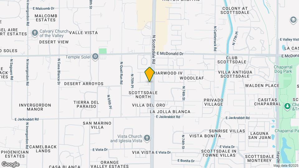 5724 N Scottsdale Rd Map and Location Details