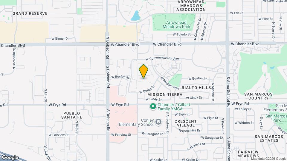 1702 W Jupiter Way Map and Location Details