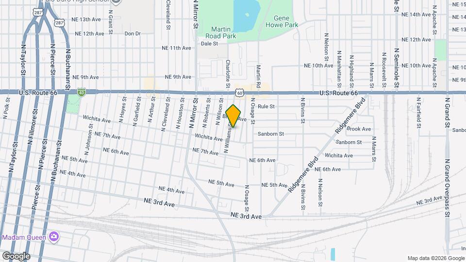 720 N Williams St Map and Location Details