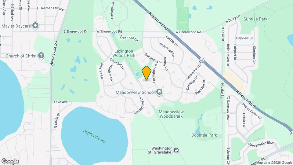 1323 Locust Ct Mapa y Detalles de la Ubicación