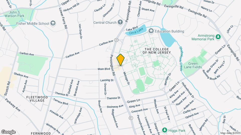 Campus Town Apartments at TCNJ -Students Only Map and Location Details
