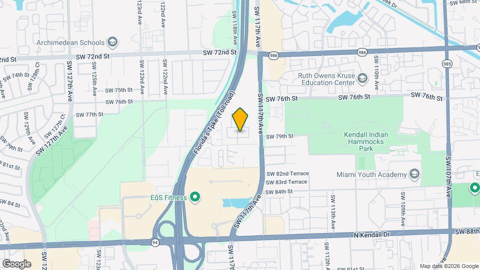 11843 SW 79th Terrace Map and Location Details