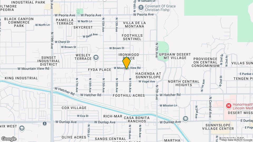 9639 N 12th Ave Map and Location Details