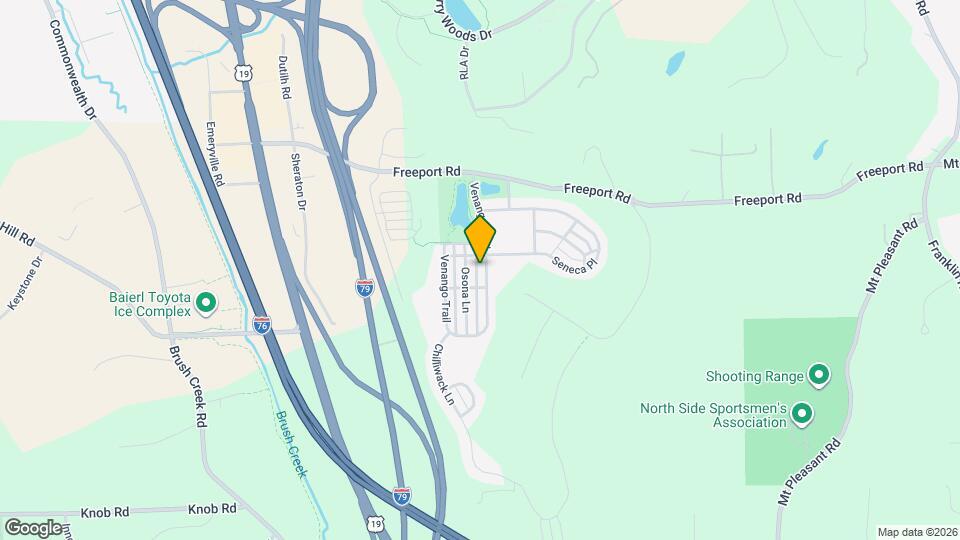 208 Venango Trail Map and Location Details