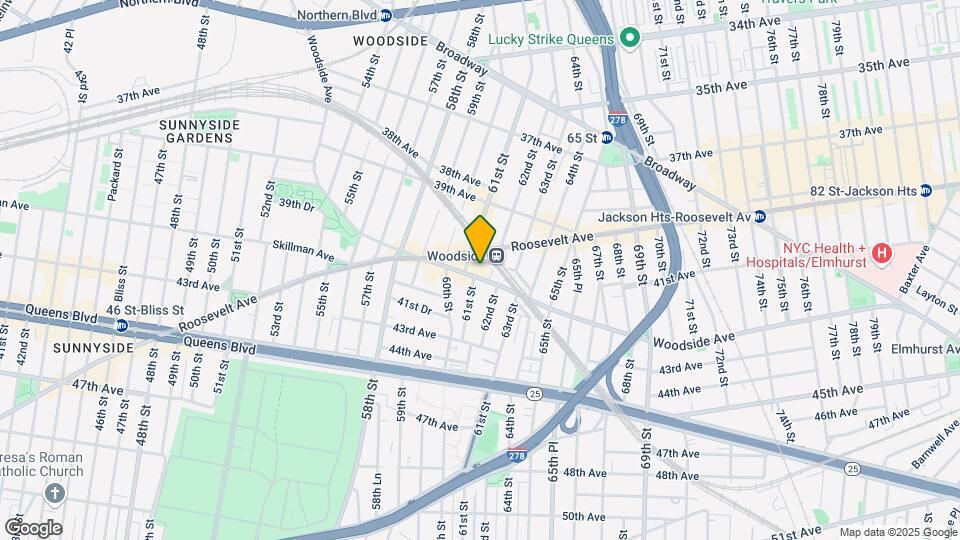 6117 Woodside Ave Map and Location Details