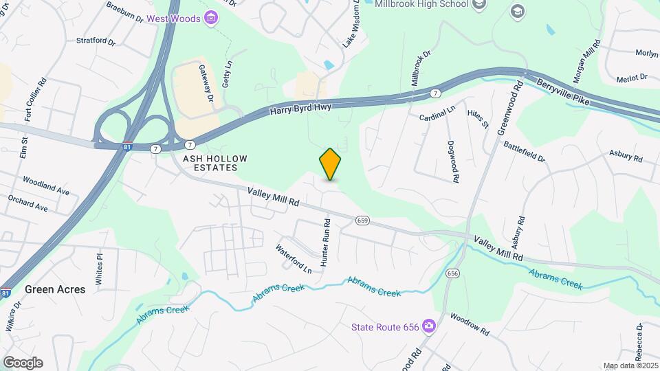 203 Ash Hollow Dr Map and Location Details