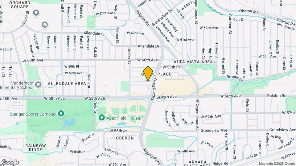 10243 W 58th Pl Map and Location Details