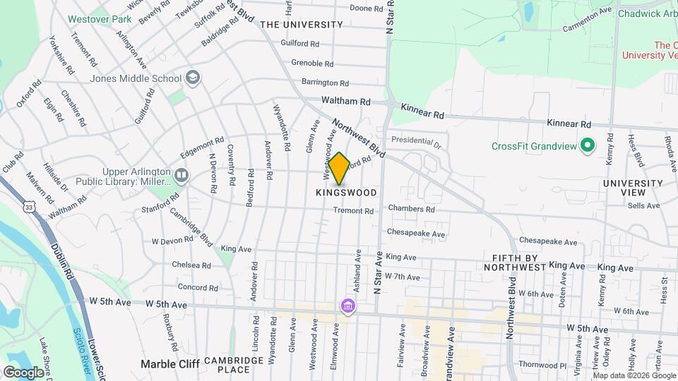 1837 Elmwood Ave Map and Location Details