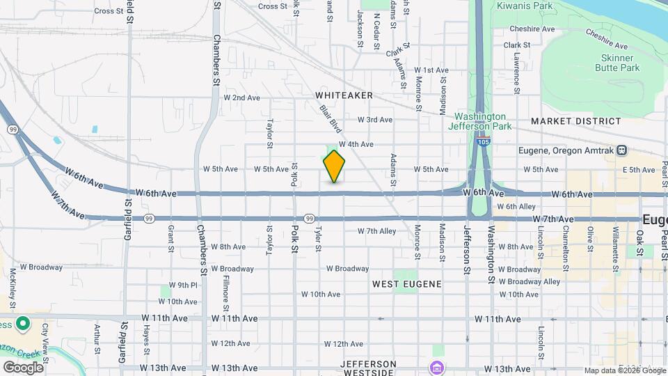 1111 W 6th Ave Map and Location Details