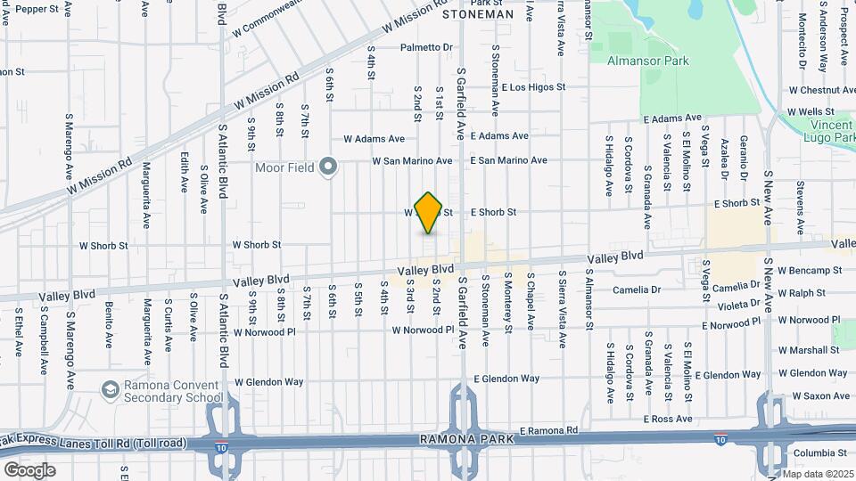 1229 S 2nd St Map and Location Details