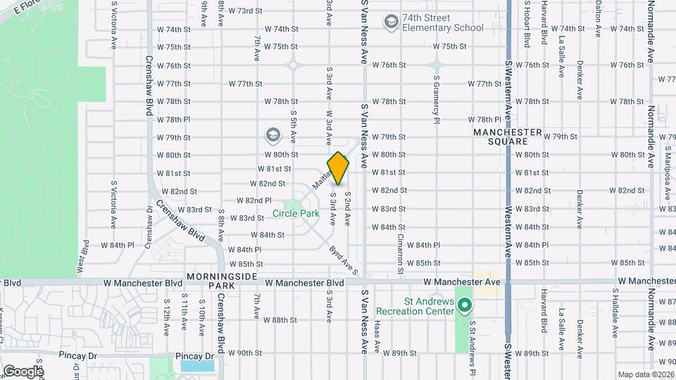 8202 S 3rd Ave Mapa y Detalles de la Ubicación