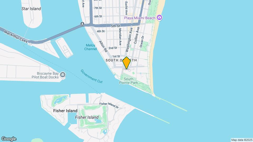 300 S Pointe Dr, Unit 1604 Map and Location Details