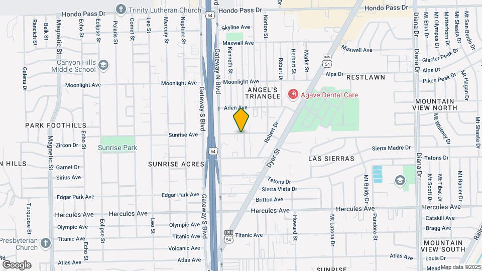 4460 Sunrise Ave Mapa y Detalles de la Ubicación