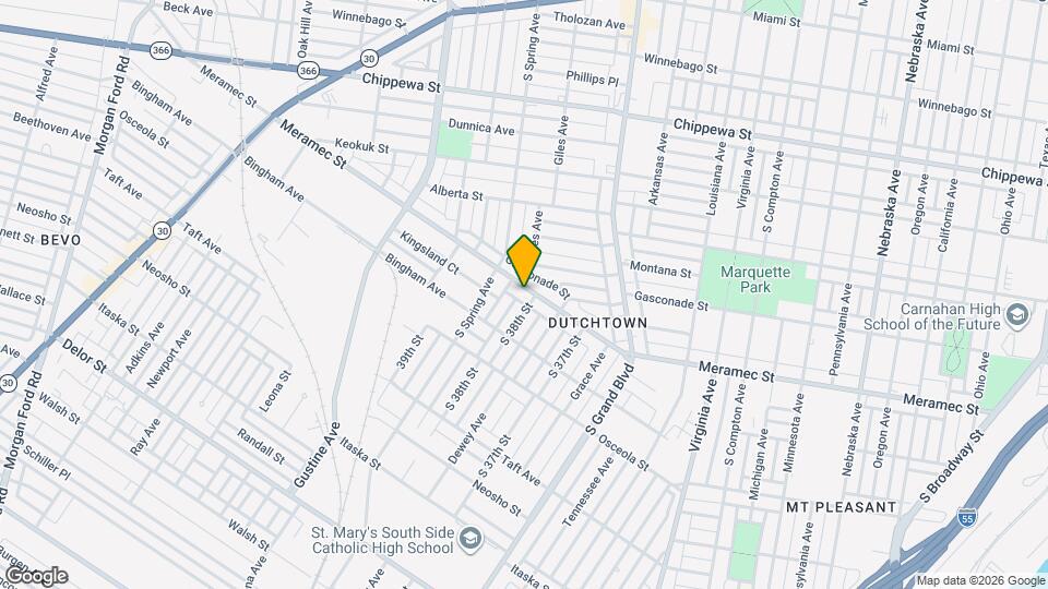 3808 Meramec St, Unit #2 Mapa y Detalles de la Ubicación