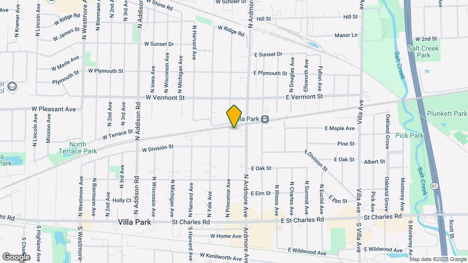 327 N Princeton Ave Map and Location Details