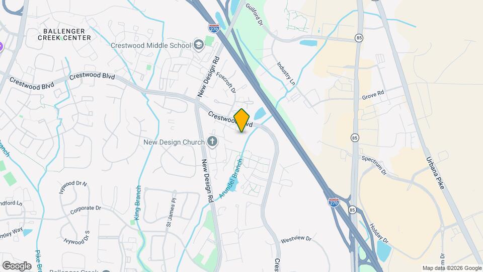 5634 Crestwood Ct Mapa y Detalles de la Ubicación