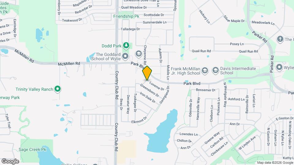 1323 Luverne Dr Map and Location Details