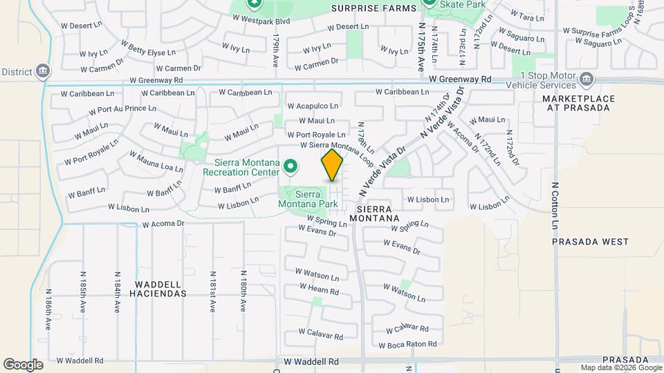 17750 W Banff Ln Mapa y Detalles de la Ubicación