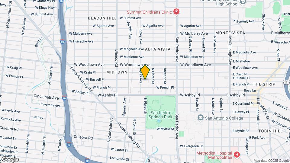 826 W Russell Pl Map and Location Details