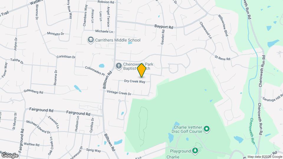 10631 Dry Creek Way Map and Location Details