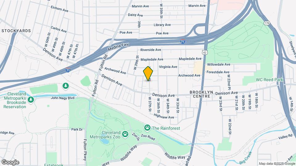 3786 W 37th St Map and Location Details