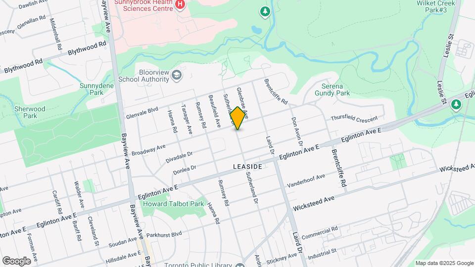 465 Sutherland Dr Map and Location Details