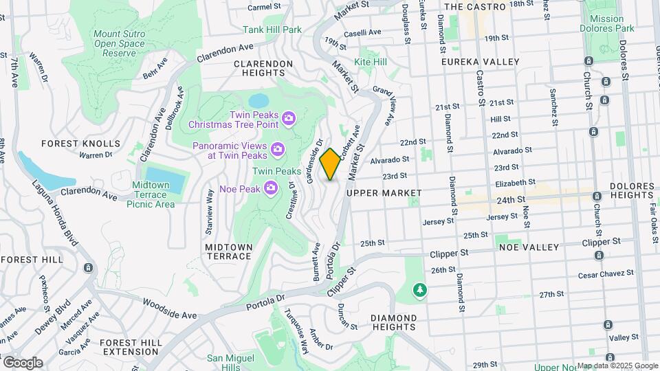 575 Burnett Ave Map and Location Details