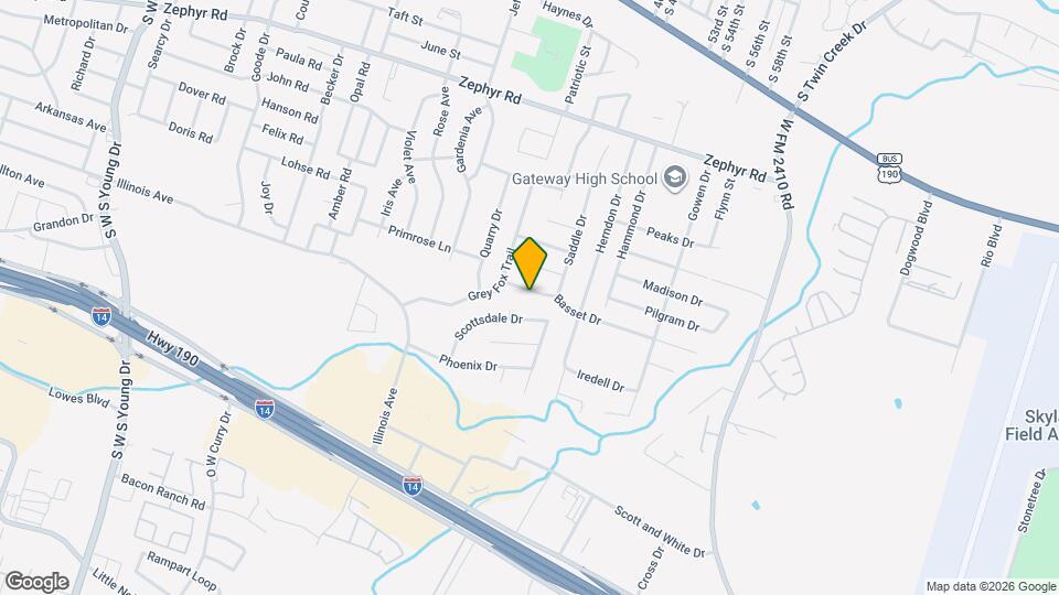 3410 Basset Dr Map and Location Details