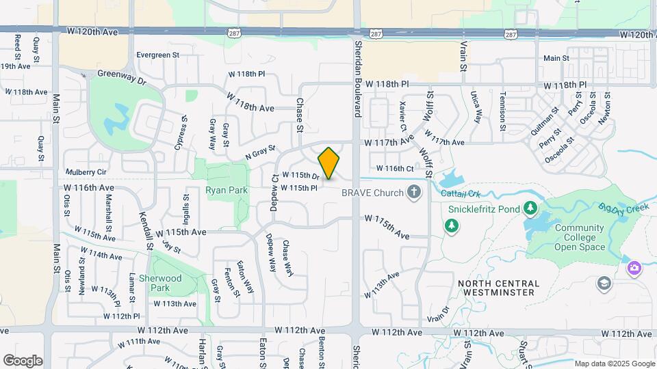 5345 W 115th Pl Map and Location Details