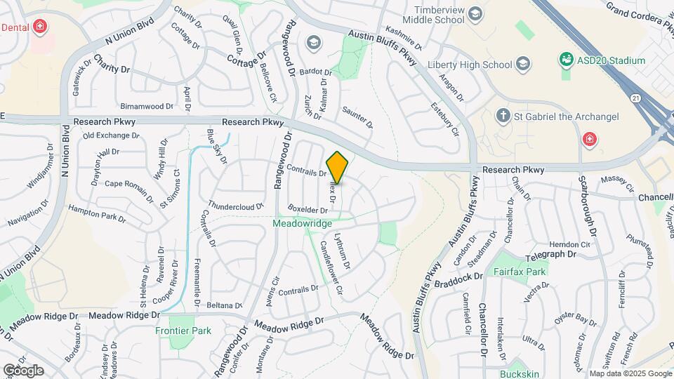 8425 Ilex Dr Map and Location Details