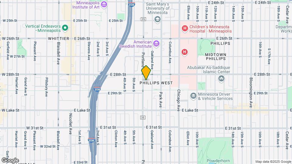2821 Portland Ave Map and Location Details