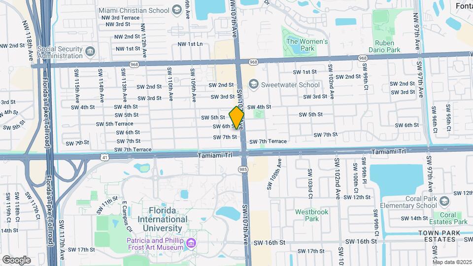 10735 SW 7th St Map and Location Details