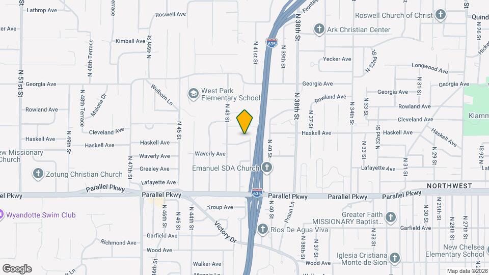 4110 Waverly Ave Map and Location Details