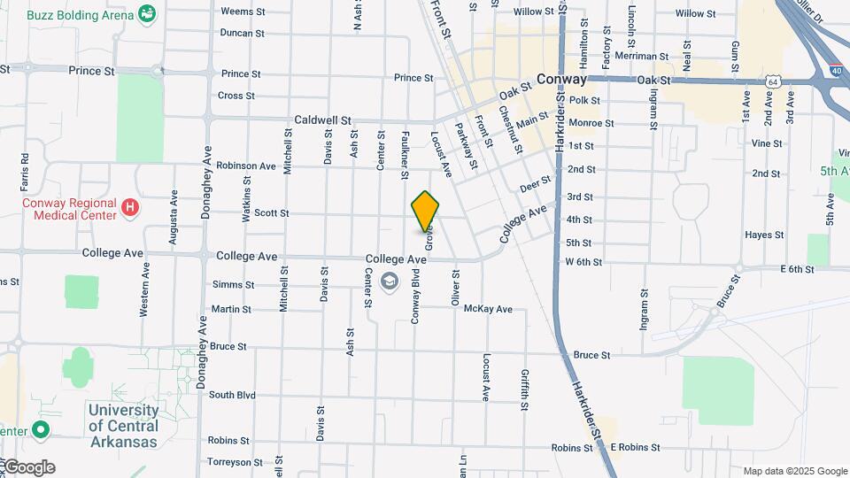 521 Grove St Map and Location Details