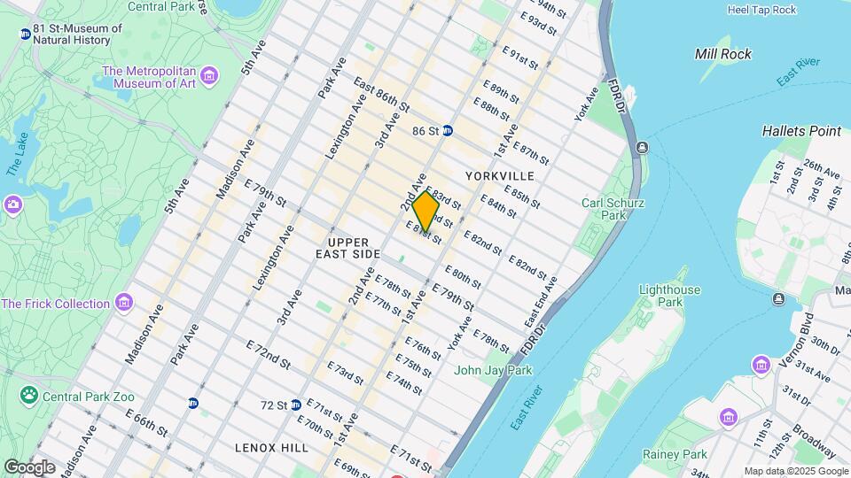 340 East 81st Street Map and Location Details