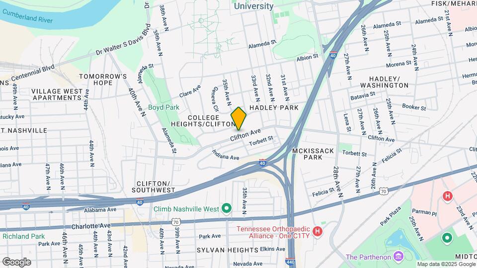 3320 Clifton Ave Map and Location Details