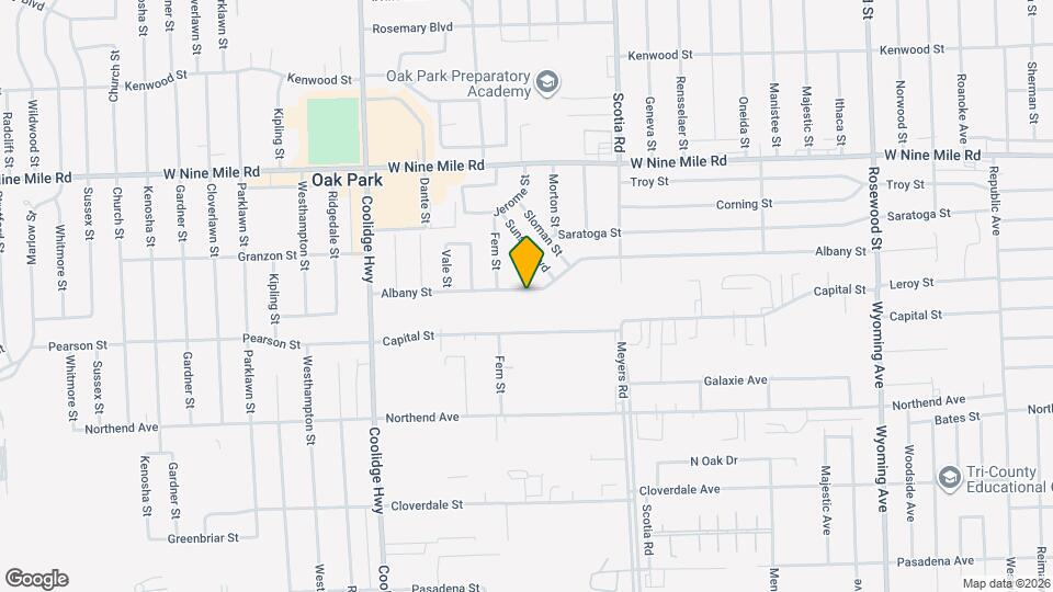 13001 Albany St Map and Location Details